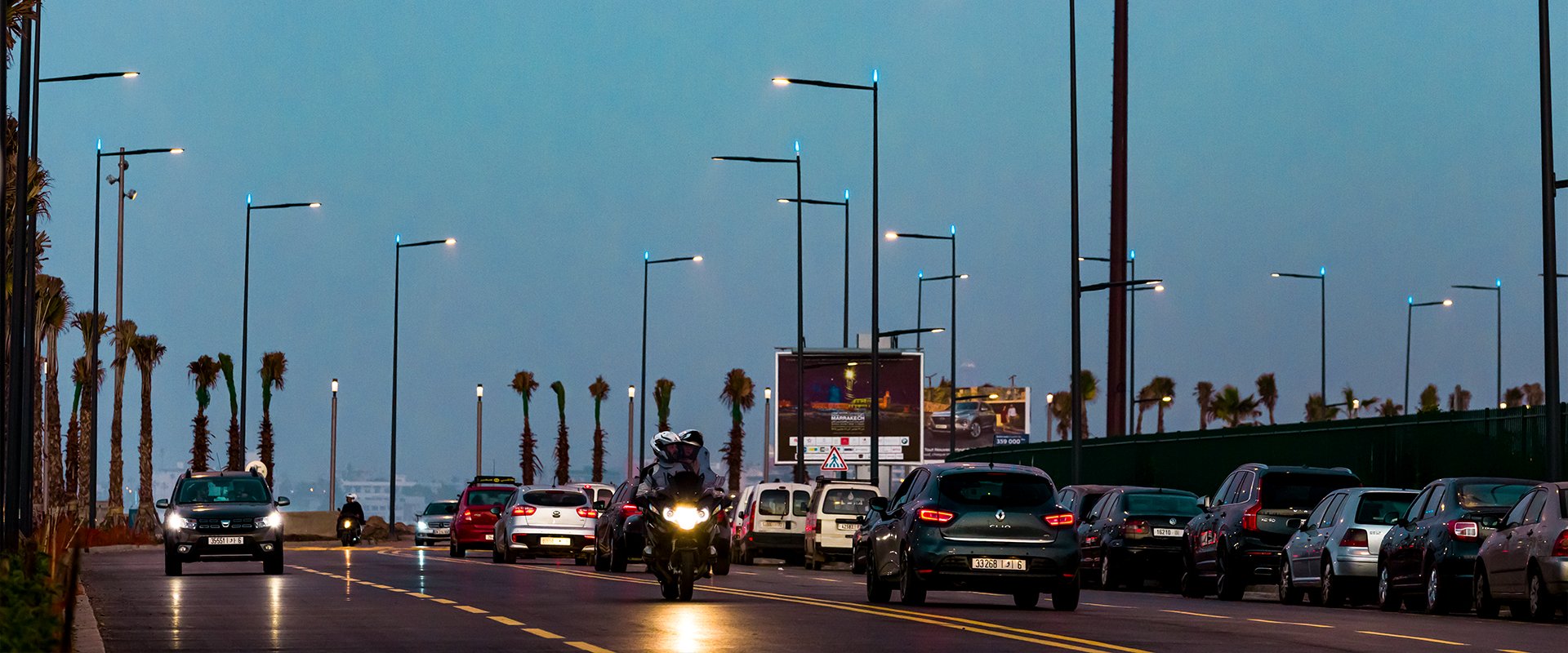 Illuminazione pubblica LED di Casablanca