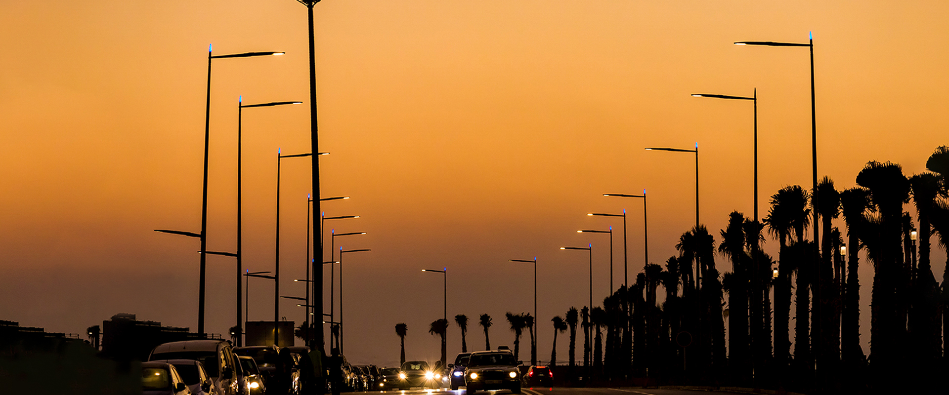 Illuminazione stradale LED di Casablanca